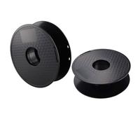 Empty Cable Reel Drum for Christmas Lights, Ropes and Cables - 200mm Diameter Black ABS Spool with Lightweight 195g Design for Tangle-Free Storage and Organization