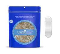 Empty Capsules - Capsuline Size 0 Vegan Capsules Empty with Unique Lock Technology - Non-GMO, Kosher Certified Empty Pill Capsules - Size 0 Capsules Empty & Gluten Free - 5000 Count, Clear