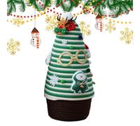 Empty Christmas Baskets,Christmas Storage Containers - 18x18x4 2cm Storage Box Shape Christmas Tree | 42cm/16.5 Inch Christmas Storage Box, Alm Basket