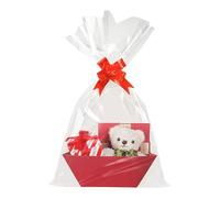 Empty Christmas Baskets with Handles and Cardboard Ties Small Christmas Baskets for Birthday Halloween Thanksgiving New Year Parties Wedding Party New Year's Eve