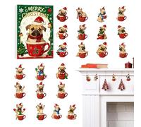 Empty Christmas Calendar 2025 - Countdown Calendar, 24 Days Creative Dog Themed Toy | Christmas Counts Calendars For Adults Men Women Family Kids Teens Tents Boys Girls Holiday Sa