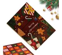 Empty Christmas Countdown Boxes - Paper 8.46x12.01x1.57in | Reusable & Fillable for 24 Days, Christmas Countdown Decorations | Kids Boys Raga