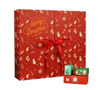 Empty Countdown Calendar Boxes | Advent Cardboard Home Decor | Reusable Snowflake Christmas Calendar Boxes | for Candy Toys Snacks Table Shelf Mantel Classroom Holiday Family Kids