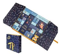 Empty Countdown Calendar - Refillable Advent 24 Days Christmas Boxes | Foldable Home Decor for Candy Classroom Table Fireplace Living Room Window Wedding Desk Parents