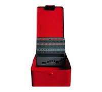 Empty Drill Bit Case with Index Slot Small Drill Bit Storage Box for Easy Carrying, Quick Access and Precise Selection