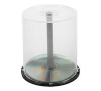 Empty DVD Storage Bucket Black Spindle Clear Disc Organizer Storage | Empty for Home Office Media Movie Music Disc Collection Organizer Storage Rack Shelf Cabinet Stand Display Un