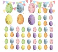 Empty Easter Eggs - 100 Pieces Assorted Decorative Realistic Imitation Foam Easter Eggs with Realistic Appearance - for DIY Spring Filling Vase Basket Bowl Crafts Center