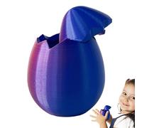 Empty Easter Eggs, 3D Printed Toy | Colorful 3D Printed Bouncy Background Eggs - Toys Small Handmade Eggs Holiday Home Decoration Party Supplies