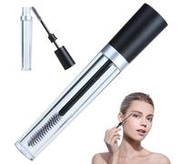 Empty Eyelash Tube with Eyelash Wand 10ML Eyelash Growth Oil Container Reusable Empty Bottle Tube Container Empty Eyelash Bottle for Home Travel (Black) 16.5 * 105mm