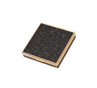 Empty Eyeshadow Palette Box with 5 Grids, Portable Black Plastic | Stores Pans Neatly, for Daily Makeup Use and On-the-go Touch-ups, Women and Artists