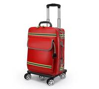 Empty First Aid Backpack, Waterproof Large Capacity with Multi-Pockets and Reflective Strips for Emergency and Outdoor Travel