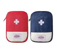 Empty First Aid Bag Emergency Kit 2 Pcs Travel Size Survival Kit Small Medicine Bag First Aid Kit Office Outdoor