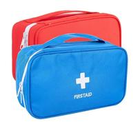 Empty First Aid Bags, 2 Pack Portable Medication Storage Bags, Large First Responder Survival Pouch for First Aid Kit, Lightweight Travel Emergency Pill Medicine Tote Bag for Outdoor Sport Home Office