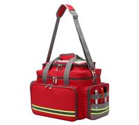 Empty First Aid Kit Bag for Emergency Preparedness, Large Capacity, Waterproof & Durable with Adjustable Strap and Reflective Strip, Ideal for Travel, Home, Car, Hiking, Workplace & Outdoor Activities