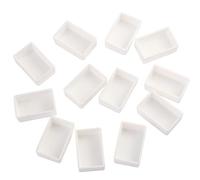 Empty Full/Half Pan, 2ml 3.2ml Watercolor Paint Pans, White Plastic Empty Artist Paint Pans for DIY Watercolor Oils(Full Pan 3.2ml 12pcs)