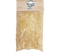 Empty Gelatin Capsules Size 00 - 100 Clear Capsules - Easy to Fill - Bovine Gel Caps for Supplements, Powders & Herbs - CAPSI
