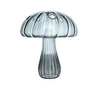 Empty Glass Diffuser Bottle Mushroom Shape Aromatherapy Diffuser Container Decorative Vase Fragranc Diffuser DIY Replacement Sets (A)