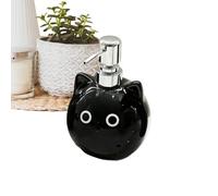 Empty Hand Soap Bottles - 480 ml Ceramic Remillable Pump Containers for Black Cats Cat | Bath Properties For Shampoo Body Toner Dochia Docupare Creamento Della Selling Com