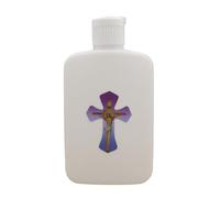 Empty Holy Water Bottle with Screw Lid Refillable Holy Water Container Religious Decoration Bottle for Church Christian