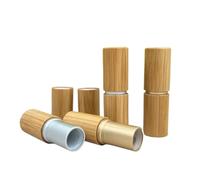 Empty Lip Balm Container, Empty Bamboo Lipstick Tubes Multicolor 10/30/50/100pcs DIY Lip Balm Container(Silver,30pcs)