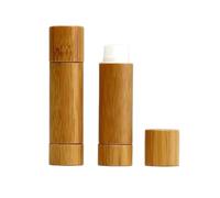 Empty Lipstick Tubes 10/30/50/100pcs Natural Healthy Bamboo Lipstick Tube Empty Lip Balm Container Makeup Tools Cosmetic Packing Customized Logo for DIY Lipstick(3,50pcs)