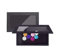 Empty Magnetic Eyeshadow Makeup Palette Black Large Blush Powder Makeup Organizer Empty Eyeshadow Tray Holder Cosmetics Storage Box for DIY
