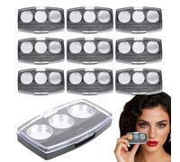 Empty Make-Up Palette, Empty Make-Up Container, Compact Eyeshadow Pan Packaging Compartment, 10 x Multifunctional Cosmetic Storage Box, Creative Eyeshadow Container for Beauty Lovers