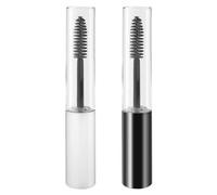 Empty Mascara Tube and Wand, 10ml Eyelash Cream Container Bottle, Empty Eyelash Wands with Tube for Castor Oil,Clear Mascara Y6JMGG (Black & White)