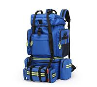 Empty Medical Trolley Backpack with Multi-Pockets & Reflective Strip, Adjustable for Preppers Professionals Outdoorsman