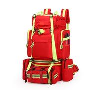 Empty Medical Trolley Backpack with Multi-Pockets & Reflective Strip, Adjustable for Preppers Professionals Outdoorsman