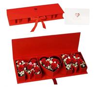 Empty Mom Flower Gift Box, Mother's Day MOM Cardboard Letter Shaped Fillable Flower Chocolate Packaging for Mother Birthday