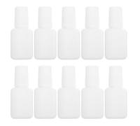 Empty Nail Polish Jars 10ml White Plastic 22pcs Nail Bottle