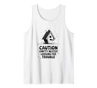 Empty Nest Dad, Caution Empty Nester Looking for Trouble Tank Top
