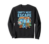 Empty Nest Escape Retirement Travel Humor Vibes Syndrome Sweatshirt
