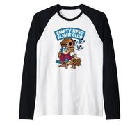 Empty Nest Quiet Bird Parenting Humor Syndrome Funny Raglan Baseball Tee