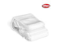 Empty Non Woven Tea Bags with Drawstring 50pcs or 100pcs Disposable Filter Bags for Loose Leaf Tea Safe Heat Resistant Food Grade Material 5.5x7cm (100pcs)