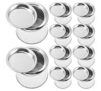 Empty Paint Tin 10 Pack 100Ml Iron Paint Can with Leakproof Storage for Pigments and Craft Supplies, Silver, Home and Business Use