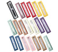 Empty Pen Gift Box Cardboard Case with Clear Window 20pcs/set Single Pen Gift Box for Business Birthday Souvenir Supplies