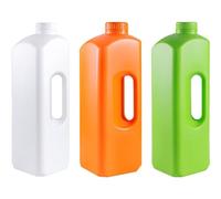 Empty Plastic Bottle with Lid 3pcs 2000ml Ketchup Salad Jam Oil Refillabel Bottle Leak-proof Bottle Drink Beverage Container