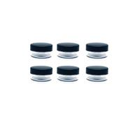 Empty Sample Pots - 4 Pcs Travel Cosmetic Jar Pots,Empty Plastic Cosmetic Jars,Clear Travel Cosmetic Container,Mini Cosmetic Containers,Creams Make-up Sample Containers with Lids