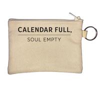 Empty Soul in a Full Calendar Key Chain Coin Purse Beige