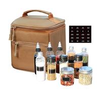 Empty Spices Jars, 13-Piece Bottles with Storage Bag, Sturdy Seasoning Containers, Portable Condiment Pots for Picnics, Barbecues, Hiking, and Outdoor Adventures