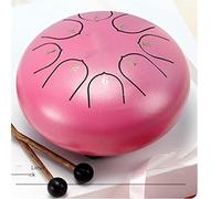 Empty Spirit Drum Colour Empty Drum Piano Hand Disc Percussion Instrument Steel Tongue 6" 8 Tone Beginner (Color : D, Size : As show)