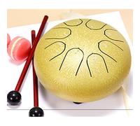 Empty Spirit Drum Colour Empty Drum Piano Hand Disc Percussion Instrument Steel Tongue 6" 8 Tone Beginner (Color : Black, Size : As show)