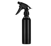 Empty Spray Bottle Portable Aluminium Alloy Barber Hair Water Sprayer 250ml BlackBottles