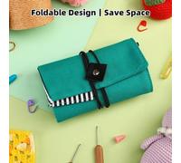 Empty Storage Bag Foldable Crochet Storage Bag Empty Suitable for Storing Various Small Purple and Yellow Colors They are Foldable (Green)