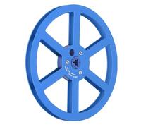 Empty Tape Reel, 1/4 7 Inch Nab Aluminum Metal Reel, Universal 6 Holes Sound Tape Empty Take Up Reel to Reel Small Hub, Easy to Use (Blue)