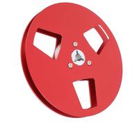 Empty Tape Reel for Studer Reel to Reel Recorder, 1/4 5in Empty Tape Reel Aluminum 3 Holes Nab Universal Open Empty Aluminum Alloy Takeup Reel (Red)