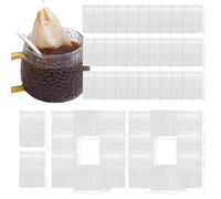 Empty Tea Bags - Non-Woven Material, Scented Vanilla Bags | Multi Functional Fine Mesh Prevents Slag with String Tea Bags, High Permeability Cord for Loose Leaf Tea with Hot