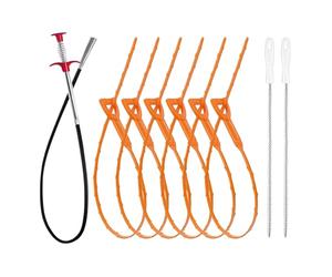 Empty the Hair, Drain the Remodeled, 9 x Shower Snake Bachelor Reduced Drain - Household Maintenance Flexible Auger with Adjustable Handle for Home